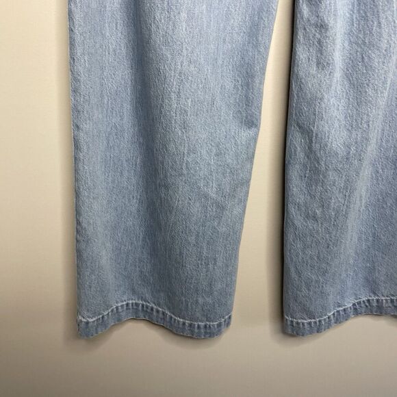MADEWELL Harlow Wide Leg Jeans Women 28 Airy Denim Pleated Relaxed NO671 - Picture 9 of 13